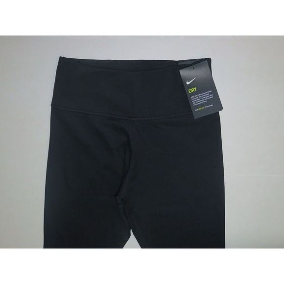 Nike CT5153 010 Women's Sz S Black One Luxe Mid Rise Crop Leggings $85 - Picture 4 of 7